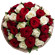 bouquet of red and white roses. Varna